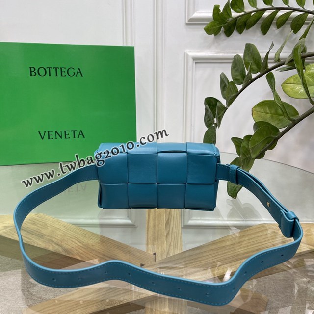 Bottega veneta高端女包 KF0015野鴨綠色 寶緹嘉CAEESTTE腰包 BV經典款手工編織手包腰包胸包斜挎包  gxz1213